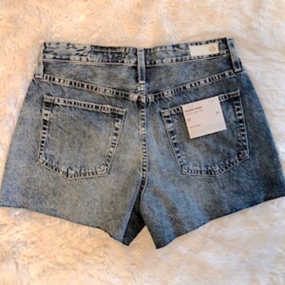 🆕 AG Adriano Goldschmied Alexxis Vintage High-Rise Wedgie Shorts Size 31 - Picture 6 of 9